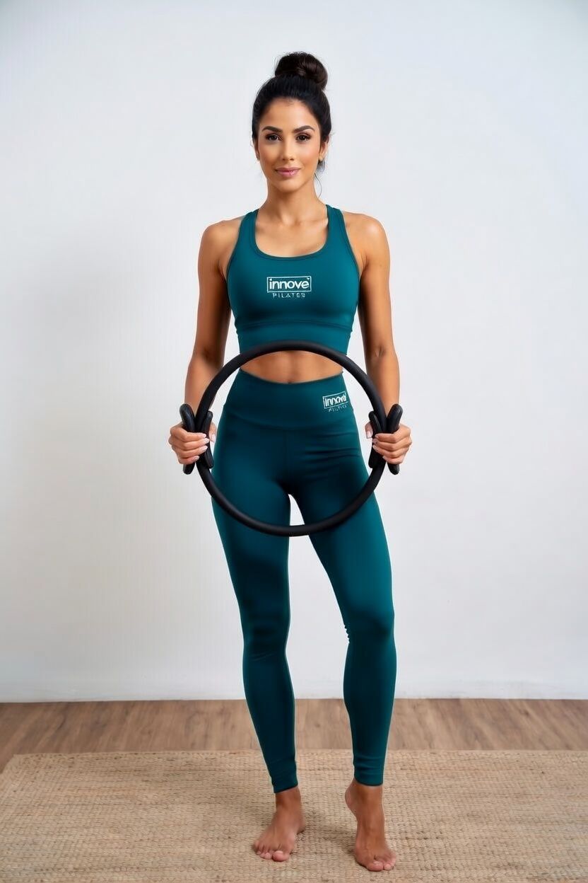 Apresentadora digital criada com IA para a Innove Pilates